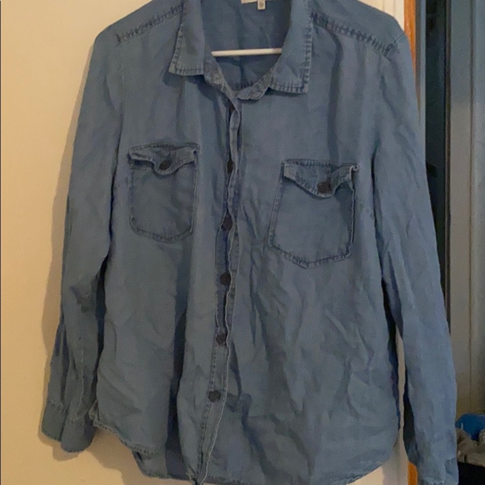 Faded jeans shirt